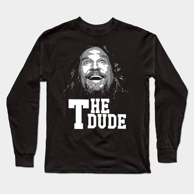 The dude funny face, big lebowski Long Sleeve T-Shirt by jerrysanji